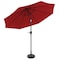Pure Garden 10-Foot Outdoor Tilting Patio Umbrella and Base, Red 50-100-RB - alternate 5